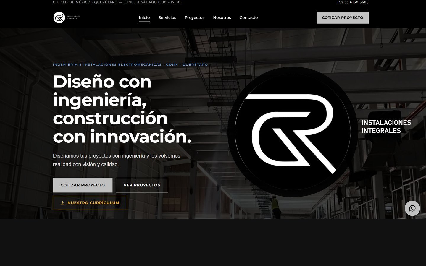 Sitio web de GRII Ingeniería