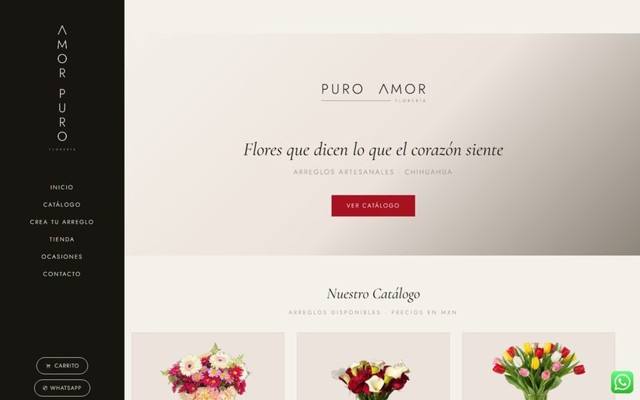 Tienda en línea de Puro Amor Florería